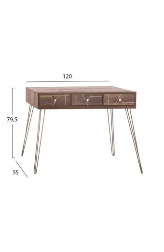 ΚΟΝΣΟΛΑ KAITLYN HM8653 ΚΑΡΥΔΙ ΜΕ ΧΡΥΣΟ 120x55x79,5Y εκ.