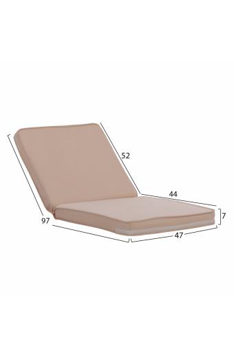ΜΑΞΙΛΑΡΙ ΚΑΡΕΚΛΑΣ POLYESTER CHIOS ΜΠΕΖ HM11239.01P 47X7X97εκ.