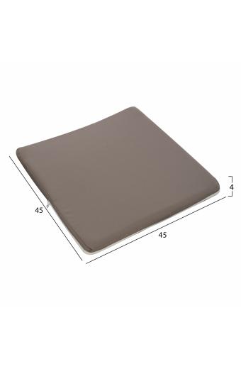 ΜΑΞΙΛΑΡΙ ΚΑΡΕΚΛΑΣ POLYESTER CHIOS ΓΚΡΙ HM11240.10P 45X45X4κ.