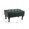 ΤΑΜΠΟΥΡΕ ΥΠΟΠΟΔΙΟ ΚΥΠΑΡΙΣΣΙ PU T.CHESTERFIELD EMMA 80x45x39Y εκ.HM226.08