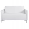 ΚΑΝΑΠΕΣ 2ΘΕΣΙΟΣ NELLIE HM3159.22 ΜΕ ΛΕΥΚΟ PU 113x71x71Υ εκ.