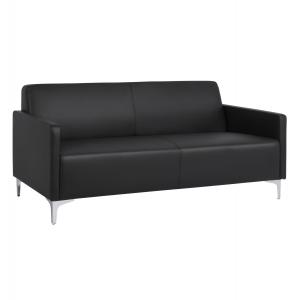 ΚΑΝΑΠΕΣ 3ΘΕΣΙΟΣ NELLIE HM3159.31 ΜΕ ΜΑΥΡΟ PU 163x71x71Υ εκ.