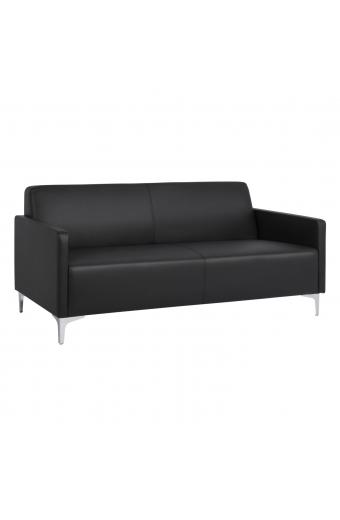 ΚΑΝΑΠΕΣ 3ΘΕΣΙΟΣ NELLIE HM3159.31 ΜΕ ΜΑΥΡΟ PU 163x71x71Υ εκ.