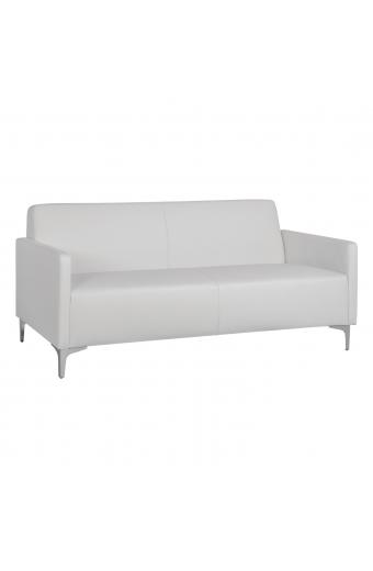 ΚΑΝΑΠΕΣ 3ΘΕΣΙΟΣ NELLIE HM3159.32 ΜΕ ΛΕΥΚΟ PU 163x71x71Υ εκ.