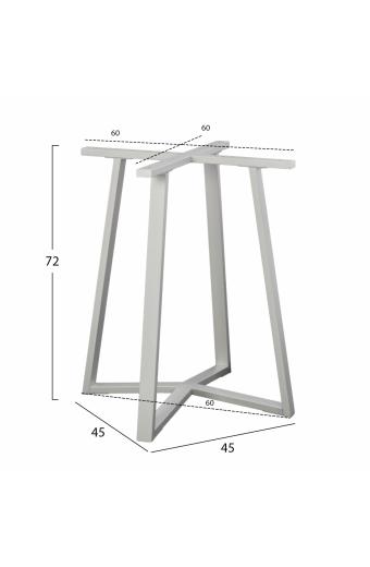 ΒΑΣΗ ΤΡΑΠΕΖΙΟΥ ΛΕΥΚΗ ΜΕΤΑΛΛΙΚΗ HM470.02 60x60x72 εκ.
