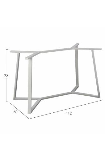 ΒΑΣΗ ΤΡΑΠΕΖΙΟΥ ΛΕΥΚΗ ΜΕΤΑΛΛΙΚΗ HM471.02 112X60X72 εκ.