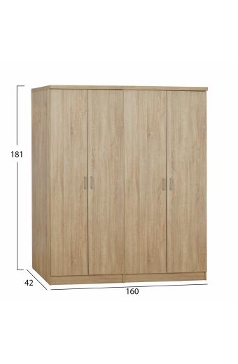 ΣΕΤ 2 ΤΜΧ ΝΤΟΥΛΑΠΑ 4ΦΥΛΛΗ SONAMA 160X42X181 HM11350.02