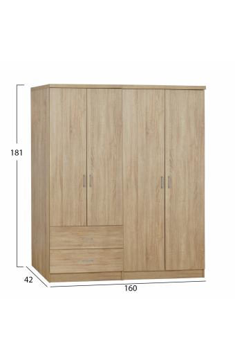 ΣΕΤ 2 ΤΜΧ ΝΤΟΥΛΑΠΑ 4ΦΥΛΛΗ SONAMA 160X42X181 HM11351.02