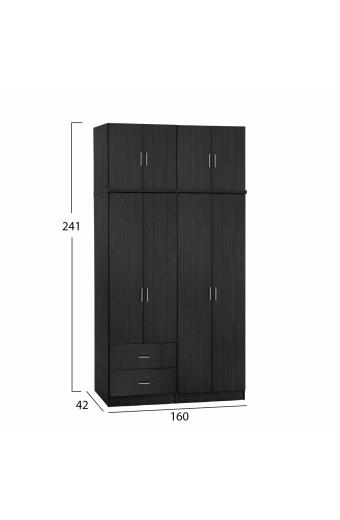 ΣΕΤ 4 ΤΜΧ ΝΤΟΥΠΑΛΑ 4ΦΥΛΛΗ ΜΕ ΠΑΤΑΡΙ ZEBRANO 160X42X241 HM11355.01