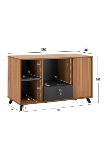 ΝΤΟΥΛΑΠΙ ΕΠΑΓΓΕΛΜΑΤΙΚΟ ΓΡΑΦΕΙΟΥ SUPREME HM2375 120X40X68Y εκ.