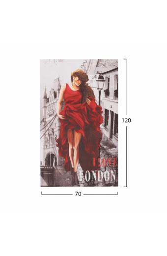 ΠΙΝΑΚΑΣ ΚΑΜΒΑΣ LONDON WOMAN HM7155.05 120X70X2.5 εκ.