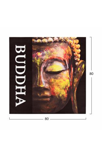 ΠΙΝΑΚΑΣ ΚΑΜΒΑΣ BUDDHA HM7156.01 80X80X2.5 εκ.
