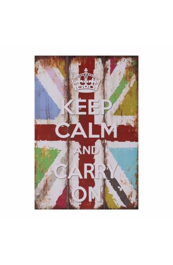 ΠΙΝΑΚΑΣ ΚΑΜΒΑΣ KEEP CALM HM7154.03 60X90X2.5 εκ.