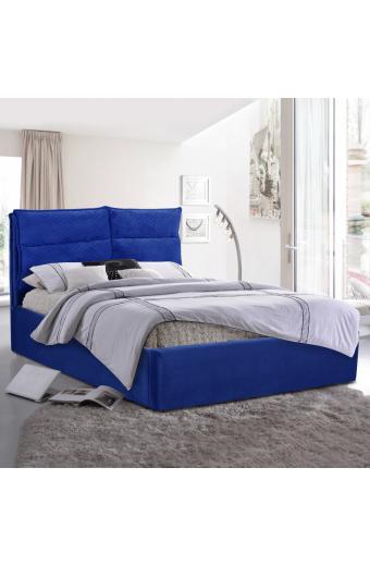 ΚΡΕΒΑΤΙ ROYALTY ΑΠΟ ΒΕΛΟΥΔΟ ΜΠΛΕ ΥΠΕΡΔΙΠΛΟ 160x200 εκ. HM563.08