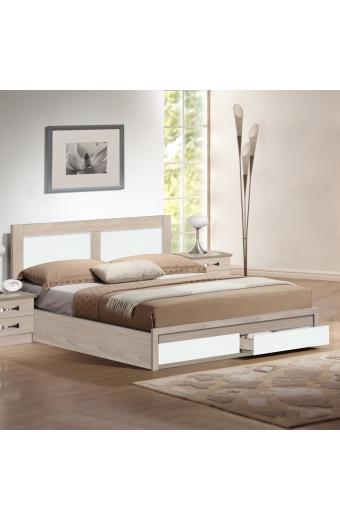 ΚΡΕΒΑΤΙ CAPRI HM312.06 ΜΕ 2 ΣΥΡΤΑΡΙΑ SONAMA ΛΕΥΚΟ ΓΙΑ ΣΤΡΩΜΑ 150x200 εκ.