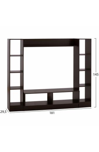 ΣΥΝΘΕΣΗ ΤΗΛΕΟΡΑΣΗΣ JAZMIN HM2255.01 WENGE 181x29,5x145 εκ.