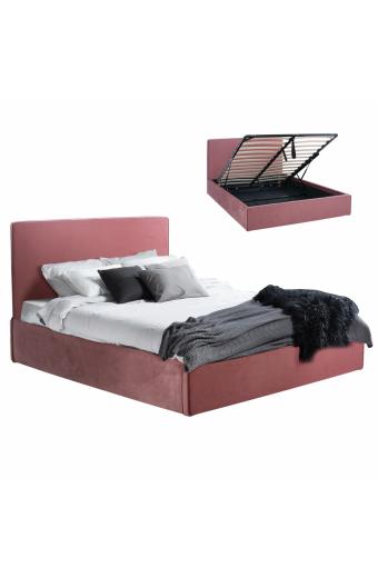 ΚΡΕΒΑΤΙ ALLIE HM584.12 160Χ200 ΜΕ ΑΠΟΘΗΚΕΥΤΙΚΟ ΧΩΡΟ ΣΑΠΙΟ ΜΗΛΟ