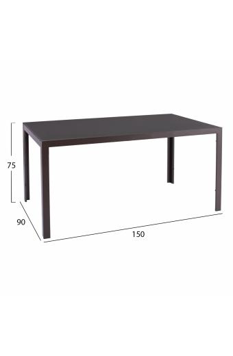 ΣΕΤ ΤΡΑΠΕΖΑΡΙΑΣ 7 ΤΜΧ ΤΡΑΠΕΖΙ ΚΑΦΕ 150X90 ΚΑΙ ΠΟΛΥΘΡΟΝΑ ΠΤΥΣ/ΝΗ ΚΑΦΕ HM11531.02