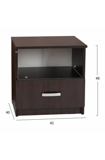 ΚΟΜΟΔΙΝΟ ΜΕ ΣΥΡΤΑΡΙ ADLER WENGE HM2431.02 45X40X48Yεκ.