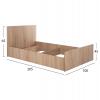 ΚΡΕΒΑΤΙ ADLER ΜΟΝΟ 90X200 SONAMA OAK HM2433.01