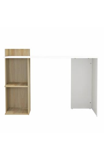 ΓΡΑΦΕΙΟ ΜΕΛΑΜΙΝΗΣ ΜΕ ΡΑΦΙΑ SYNDYA HM8994.02 SONAMA ΛΕΥΚΟ 112x55x85Y εκ.