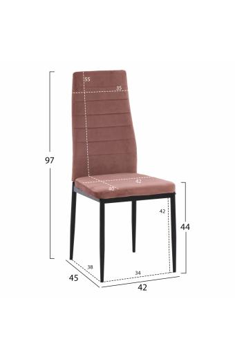 ΚΑΡΕΚΛΑ ΜΕΤΑΛΛΙΚΗ LADY HM0037.32 ΣΑΠΙΟ ΜΗΛΟ ΒΕΛΟΥΔΟ ME ΜΕΤΑΛΛΙΚΟ ΣΚΕΛΕΤΟ K/D
