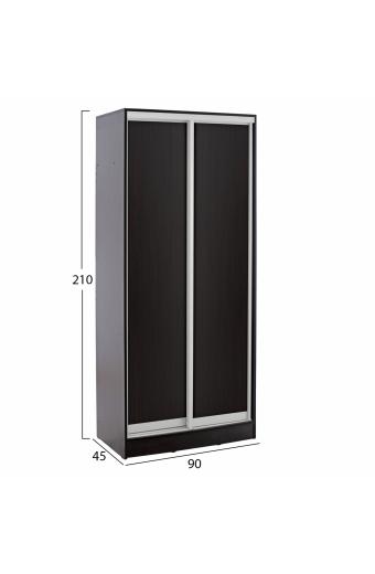ΝΤΟΥΛΑΠΑ ΣΥΡΟΜΕΝΗ ADLER ΜΕΛΑΜΙΝΗΣ 90x45x210Yεκ. ΒΕΓΓΕ 2ΦΥΛΛΗ HM2436.02