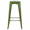 ΣΚΑΜΠΟ BAR ΜΕΤΑΛΛΙΚΟ MELITA ΣΕ LIGHT OLIVE GREEN HM8642.13 43x43x78 εκ.