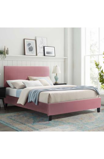 ΚΡΕΒΑΤΙ BECCA ΑΠΟ ΒΕΛΟΥΔΟ ΣΑΠΙΟ ΜΗΛΟ HM553.12 ΓΙΑ ΣΤΡΩΜΑ 150x200 EK.