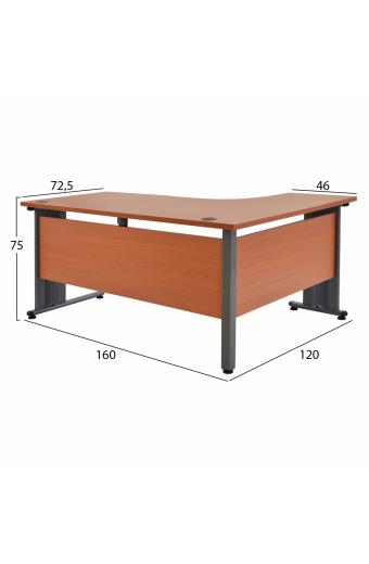 ΓΡΑΦΕΙΟ ΕΠΑΓΓΕΛΜΑΤΙΚΟ VALDEN HM2043.03L ΚΕΡΑΣΙ ΑΡΙΣΤΕΡΗ ΓΩΝΙΑ 160X120