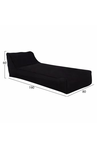ΠΟΥΦ TANEA HM5807.04 ΜΑΥΡΟ ΜΕ UV PROTECTION 190x80x60Υ εκ.