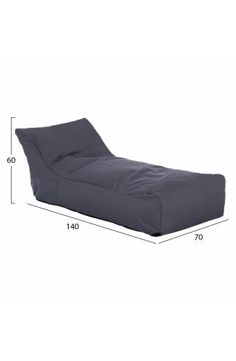 ΠΟΥΦ ALOK HM5806.02 ΓΚΡΙ ΜΕ UV PROTECTION  140x70x60Υ εκ.