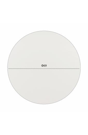 ΕΠΙΦΑΝΕΙΑ ΤΡΑΠΕΖΙΟΥ HPL HM5842.02 ΛΕΥΚΗ Φ69 εκ. ΠΑΧΟΥΣ 12mm.