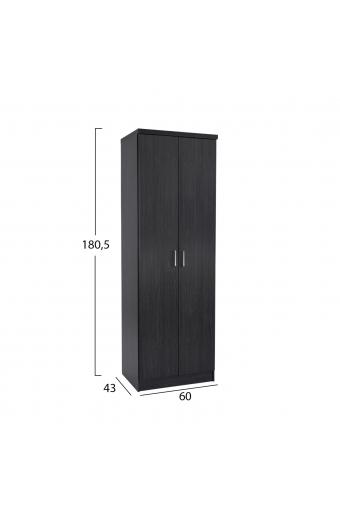 ΠΑΠΟΥΤΣΟΘΗΚΗ ΞΥΛΙΝΗ DAYANNA ΜΕ 6 ΡΑΦΙΑ 60X43X180.5εκ. ZEBRANO HM2379.01