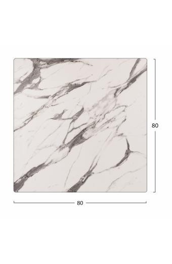ΕΠΙΦΑΝΕΙΑ ΤΡΑΠΕΖΙΟΥ HPL HM5839.11 MARBLE WHITE-GREY 80x80 εκ. ΠΑΧΟΥΣ 12mm.