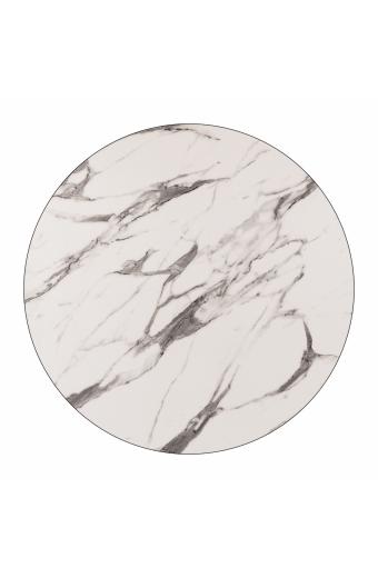 ΕΠΙΦΑΝΕΙΑ ΤΡΑΠΕΖΙΟΥ HPL HM5842.11 MARBLE WHITE-GREY Φ69 εκ. ΠΑΧΟΥΣ 12mm.