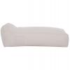 ΠΟΥΦ ΞΑΠΛΩΣΤΡΑ WADELIN HM5774.11 ΜΕ TEXTILINE ΛΕΥΚΟ 190x80x40-60Υ εκ.