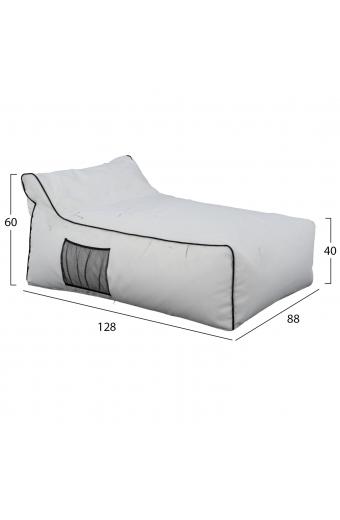 ΠΟΥΦ ZAFER HM5772.01 ΜΕ TEXTILINE ΛΕΥΚΟ ΚΑΙ ΜΑΥΡΟ ΡΕΛΙ 88x128x40-60Υ εκ. Β ΔΙΑΛΟΓΗΣ