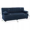 ΚΑΝΑΠΕΣ ΚΡΕΒΑΤΙ ANDRI ΤΡΙΘΕΣΙΟΣ ΜΠΛΕ HM3239.07 180x83x74Y εκ.