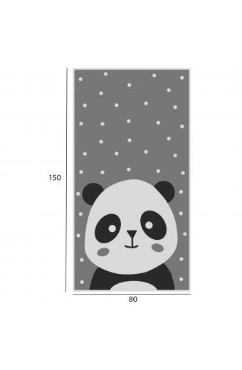 ΠΑΙΔΙΚΟ ΧΑΛΙ ΜΕ ΚΡΟΣΙΑ ΣΕΙΡΑ KIDDER HM7678.14 PANDA ΓΚΡΙ 80Χ150 εκ.