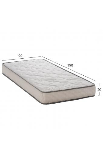 ΣΤΡΩΜΑ DREAMTOPIA ΣΕΙΡΑ RELIEF HM653.90 BONNELL SPRING 90x190x20Y εκ.