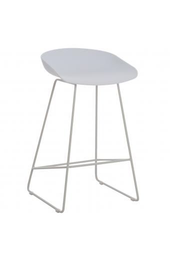 ΣΚΑΜΠΟ ΜΠΑΡ NAILA HM9299.01 ΛΕΥΚΟ ΜΕΣΑΙΟΥ ΥΨΟΥΣ 44x44x74Yεκ.