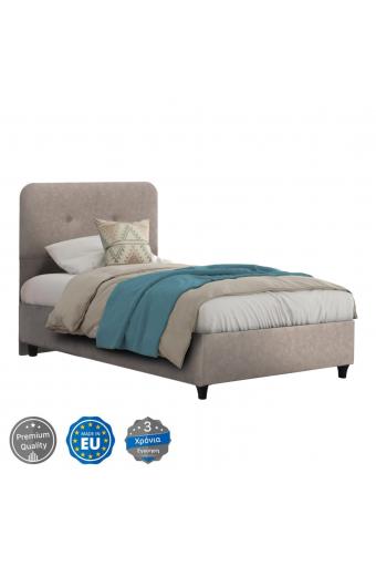 ΚΡΕΒΑΤΙ DOLORES ΜΠΕΖ ΥΦΑΣΜΑ HM649.22 ΓΙΑ ΣΤΡΩΜΑ 90x200 εκ.