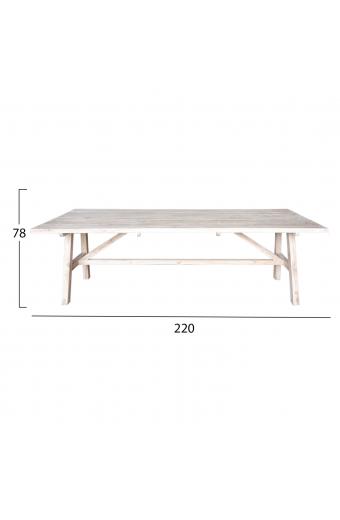 ΤΡΑΠΕΖΙ GROOVE HM9390.01 ΑΠΟ ΞΥΛΟ ΜΑΣΙΦ ΤΕΑΚ 220X100X78Υεκ.