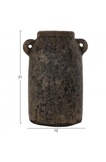 ΔΙΑΚΟΣΜΗΤΙΚA ΒΑΖA ΑΠΟ TERRACOTTA ΓΚΡΙ HM7710