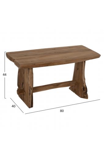ΠΑΓΚΑΚΙ YEDI HM9347 ΑΠΟ ΜΑΣΙΦ ΞΥΛΟ TIK ΦΥΣΙΚΟ 80X40X44Y εκ.