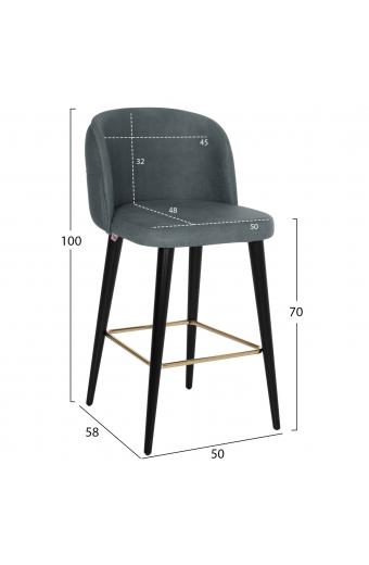ΣΚΑΜΠΟ ΕΠΑΓΓΕΛΜΑΤΙΚΟ MARCELLO HM9280.20 Τ.NUBUCK ΓΚΡΙ ΞΥΛΙΝΟ 50x58x100Υεκ.