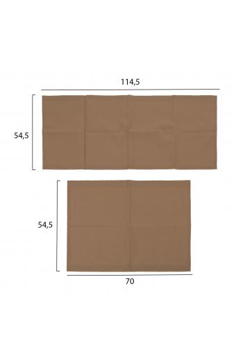 ΠΑΝΙ TEXTILENE ΑΝΤΑΛΛΑΚΤΙΚΟ ΞΑΠΛΩΣΤΡΑΣ CRETA MOKA HM5887.04