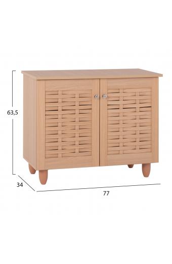 ΠΑΠΟΥΤΣΟΘΗΚΗ-ΝΤΟΥΛΑΠΙ CASSIOPE HM2208.09 ΜΕΛΑΜΙΝΗ ΣΕ ΧΡΩΜΑ ΦΥΣΙΚΟ 77Χ34Χ63.5Yεκ.