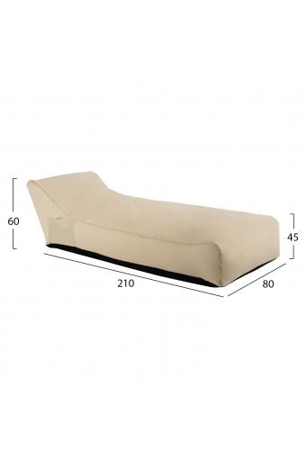 ΠΟΥΦ TANEA HM5807.01 ΜΠΕΖ ΜΕ UV PROTECTION 80x210x45-60 εκ.